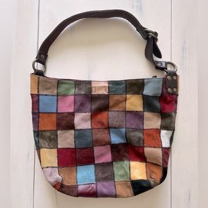 Lucky Brand Vintage Leather Patchwork
Boho Handbag